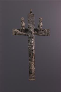 Stammeskunst - Kruzifix Kongo Nkangi kiditu