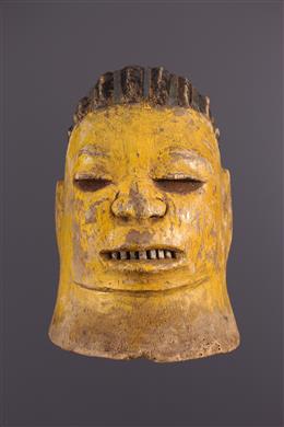 Stammeskunst - Makonde Lipiko polychrome Maske