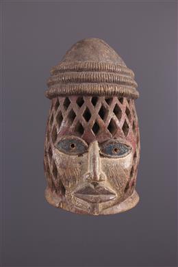Stammeskunst - Gelede Yoruba Helm-Maske