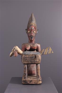 Stammeskunst - Yoruba-Mutterschaft mit Opferschale